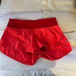 Red Lululemon Shorts